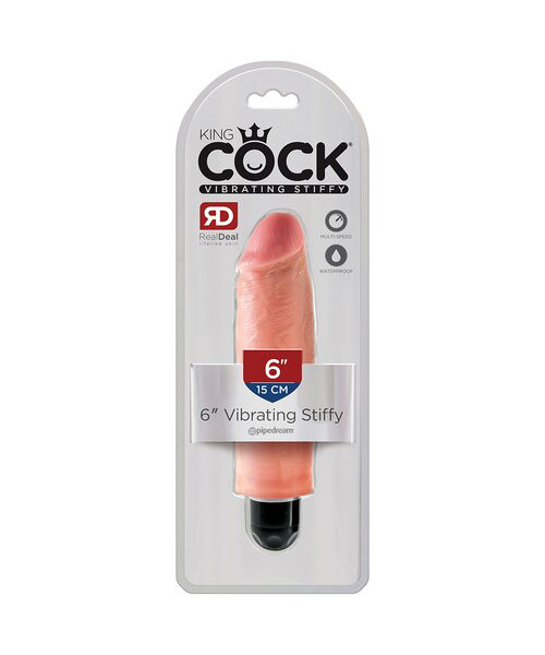 Pipedream King Cock Light Stiffy Dildo Vibe - 6, 7, 8, 10 Inch — image 7 of 11