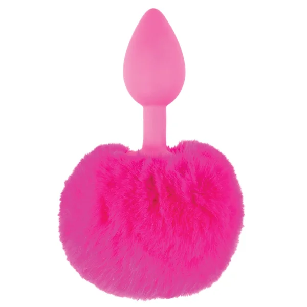 Neon Bunny Tail - Pink