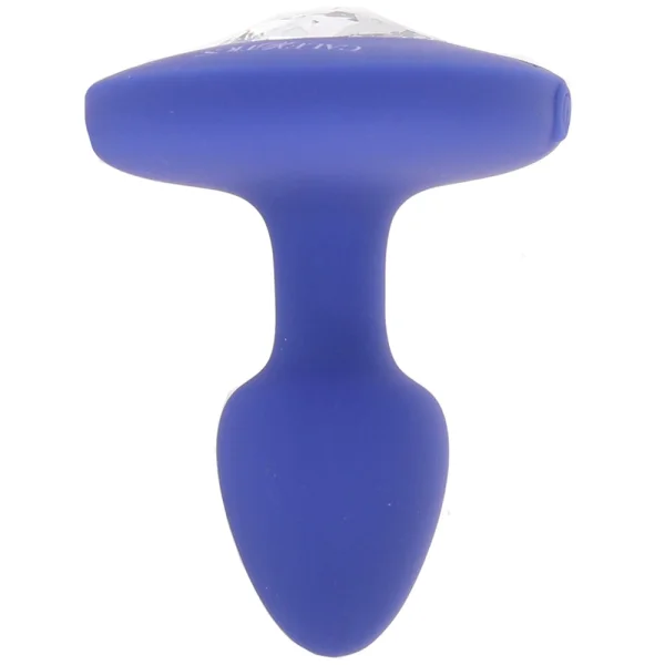 Cheeky Gems Silicone Rechargeable Vibrating Small Anal Probe By CalExotics - Blue