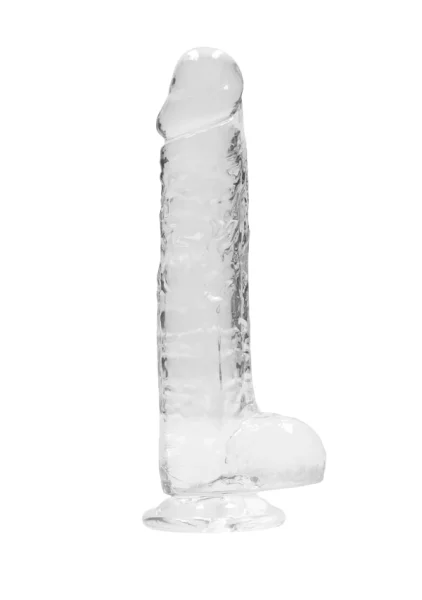 RealRock Crystal Clear - Realistic Dildo with Balls