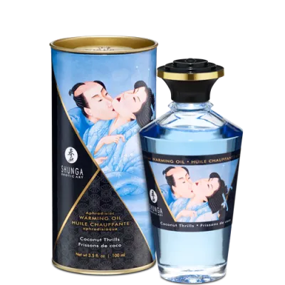 Shunga Warming Massage Oil Coconut 3 5 fluid ounces