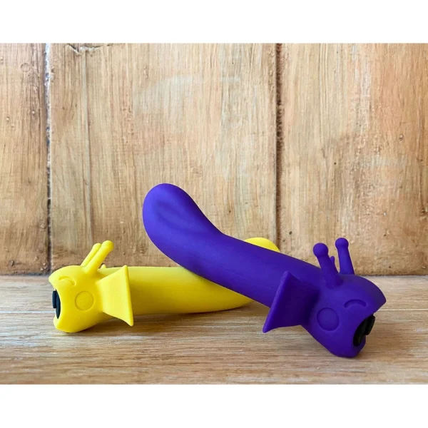 Sunshine Shimmer Silicone Rechargeable G-Spot Vibrator By Cute Little Fuckers - Moonlight Purple