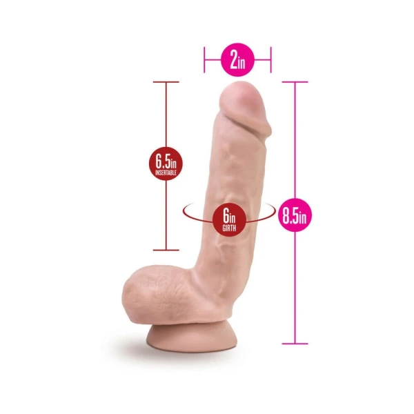 X5 Plus - 8.5 Inch Cock With Realistic Balls - Vanilla