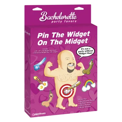 Pipe Dreams Bachelorette Party Favors Pin the Widget on the Midget