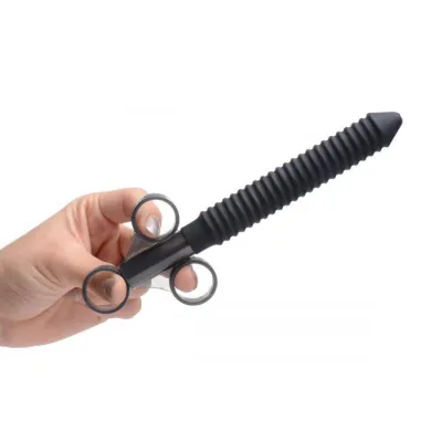 Ribbed Silicone Lubricant Launcher