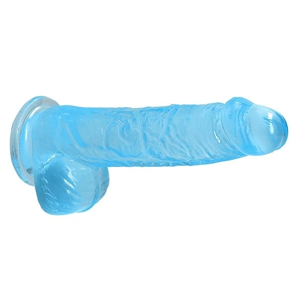 RealRock 6-inch Crystal Clear Dildo with Balls