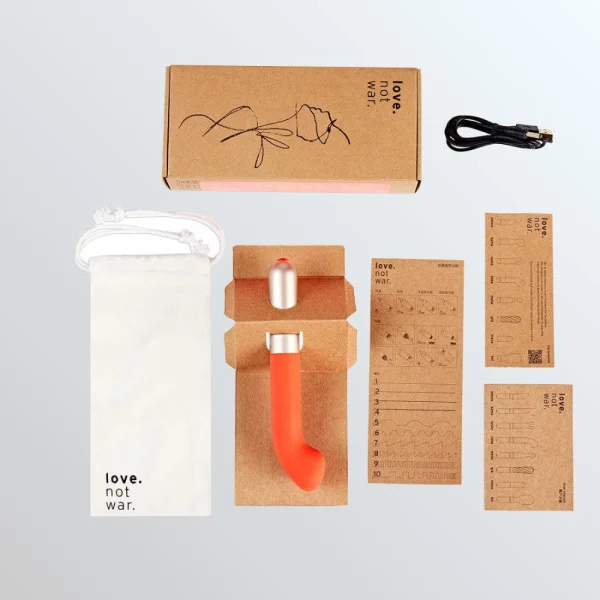 Love Not War Liebe Sustainable Made G-Spot Vibrator - Orange