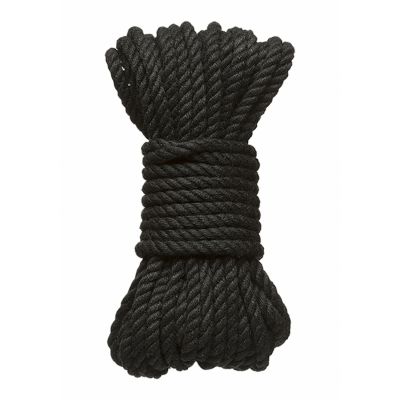 6mm Hemp Bondage Rope 30 Ft Black Hardcore bondage toys