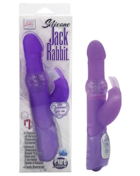Silicone Jack Rabbit - Purple - 9.7 Inch