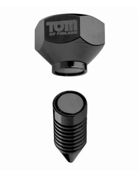 Tom Of Finland Bro's Pins Magnetic Nipple Clamps - Grey - 1.5 Inch