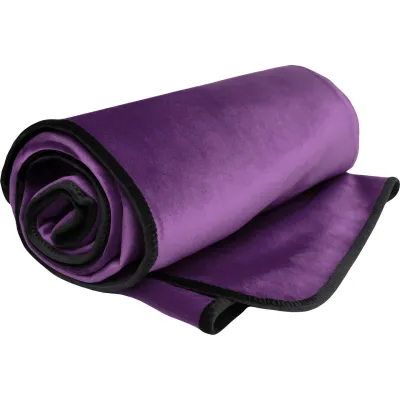 Fascinator Travel Throw Moisture Proof Sensual Blanket Microvelvet Plum 53 x 36