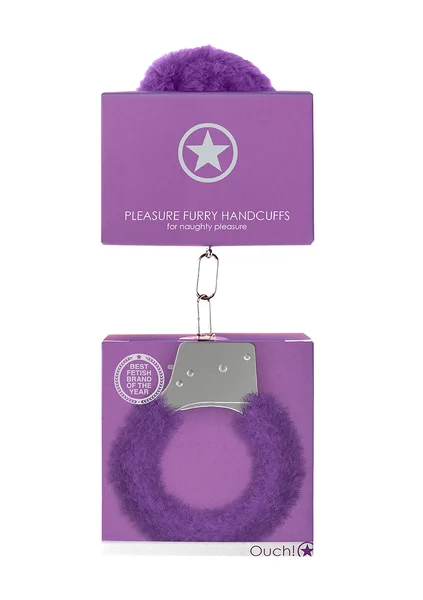Pleasure Handcuffs Furry - Purple — image 7 of 7