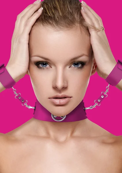 Collar with Cuffs - Pink — image 7 of 9
