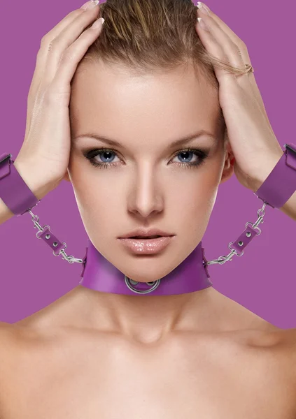 Collar with Cuffs - Purple — image 8 of 10