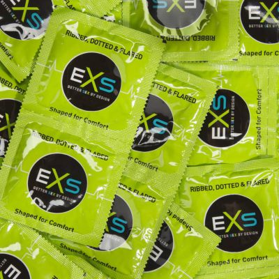 EXS Ribbed Dotted and Flared Condoms 144 Pack