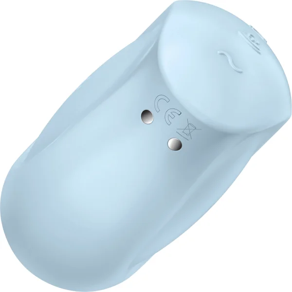 Satisfyer Sugar Rush Pressure Wave Rechargeable Waterproof Clitoral Stimulator - Blue