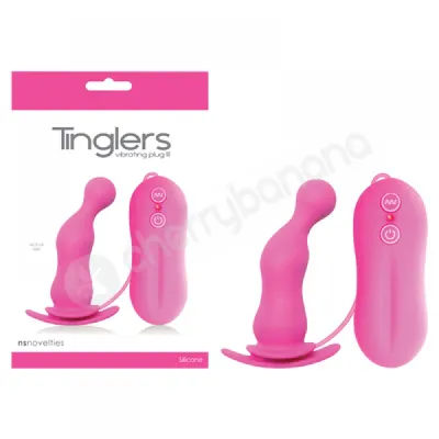 Tinglers III Pink Vibrating Butt Plug