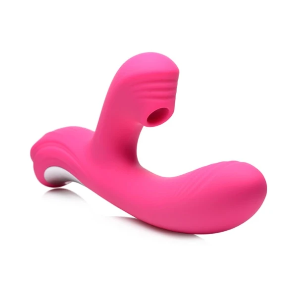Power Bunny Shudders Suction Vibe Silicone Rechargeable Red — image 4 of 7