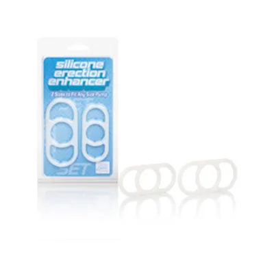 Silicone Erection Enhancer Set White