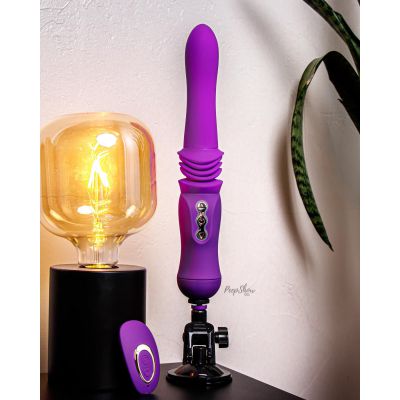 Maia Monroe Silicone Vibrating Thrusting Dildo with Suction Cup Remote Control