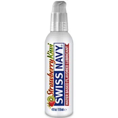 Swiss Navy Flavored Lubricant Strawberry Kiwi 4oz 118ml 118ml