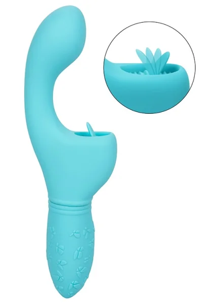 California Exotic 3.5" Silicone Rabbit Vibrator with Butterfly Kiss Clitoral Flicker