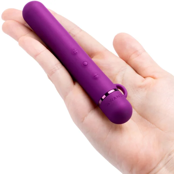 Le Wand Chrome Baton Bullet Vibrator - Dark Cherry
