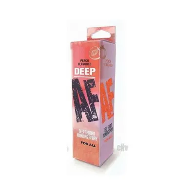 Oral Sex Products Deep Af Peach Flavored Deep Throat Numbing Spray 1 Oz