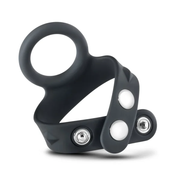 Performance VS6 Silicone Cock & Ball Strap Black