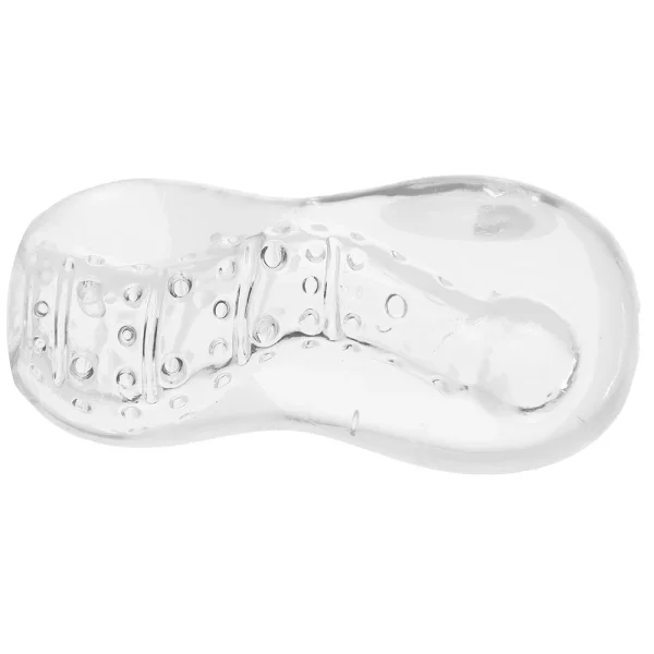 Gripz Wavy Squeezable Clear Stroker