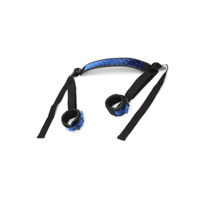 Diamond Collection Deluxe Sex Sling With Ankle Restraints Blue