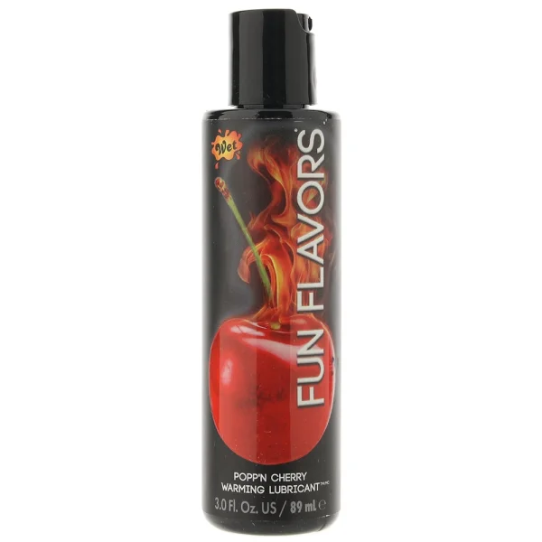 Wet Fun Flavors Popp'n Cherry Warming Water-Based Lube | 3oz