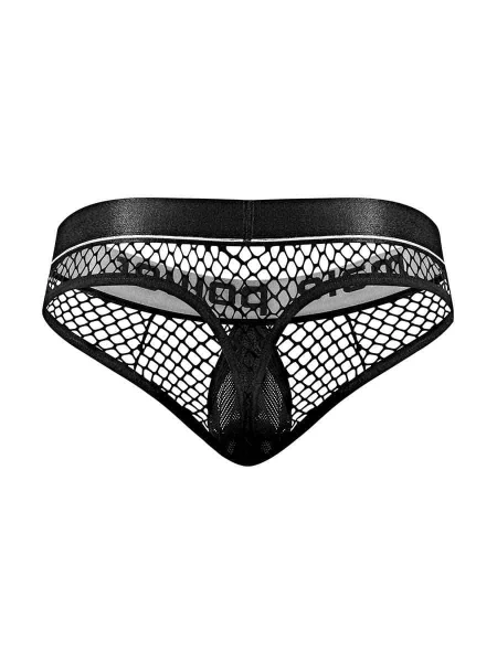 Cock Pit Net Cock Ring Thong - L- XL - Black