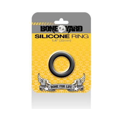 Boneyard Silicone Ring 1 4 inches Black