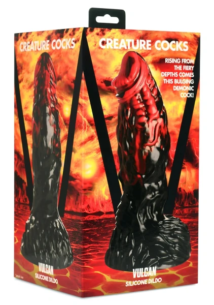 Vulcan 8.75" Silicone Suction Cup Dildo With Balls By Creature Cocks