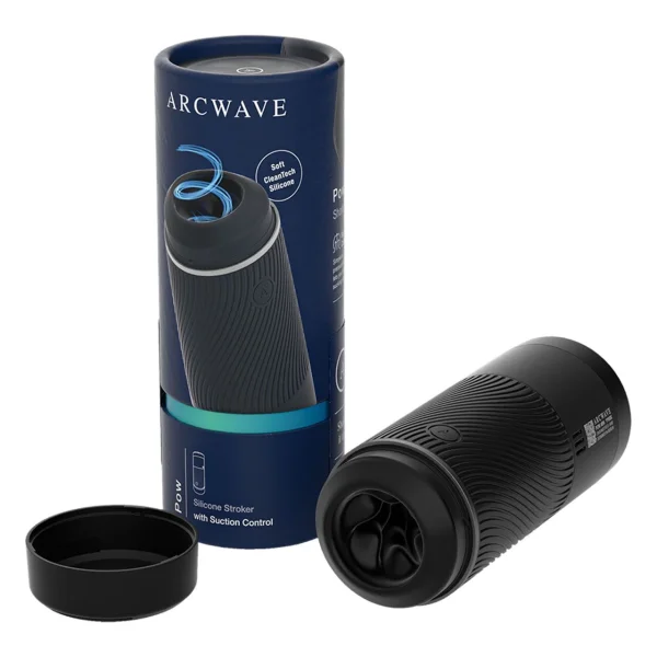 Arcwave POW Silicone Dual Entry Penis Stroker - Blue