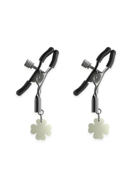 Bound Adjustable G4 Glow In The Dark Nipple Clamps by NS Novelties - Rose Gold