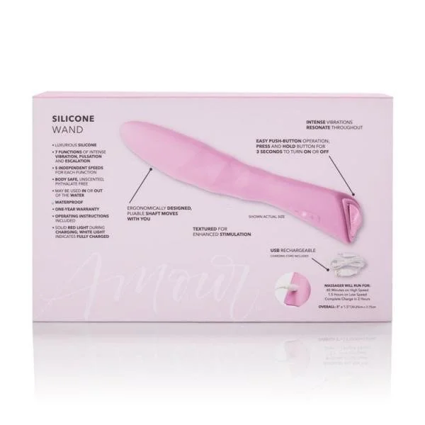 Amour Wand Silicone Pink Vibrator