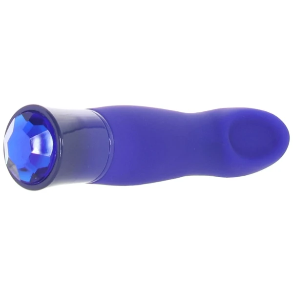 Oh My Gem Mystery Rechargeable Waterproof Silicone Warming Vibrator By Blush - Sapphire