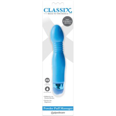 Powder Puff 6 5 Vibrator Blue
