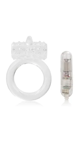 One Touch Flicker Clear Vibrating Ring — image 5 of 6
