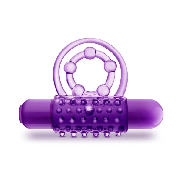 Play With Me - The Player - Vibrating Double Strap Cockring - Purple