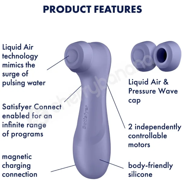 Satisfyer Pro 2 Generation 3 Lilac Liquid Vibration & Air Pulse With Connect App