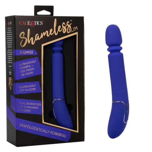 Shameless Slim Thumper Powerful Silicone Waterproof Rechargeable Thruster By CalExotics