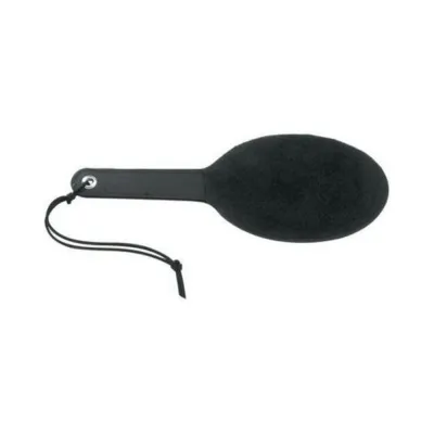 16 In Ping Pong Paddle With Black Faux Fur