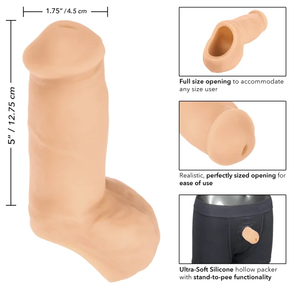 Packer Gear 5"-12.75 Cm Ultra-Soft Silicone Stp - Ivory