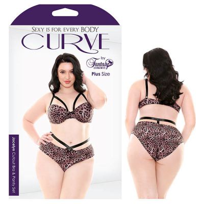 Jocelyn Cutout Bra panty Set 3X 4X