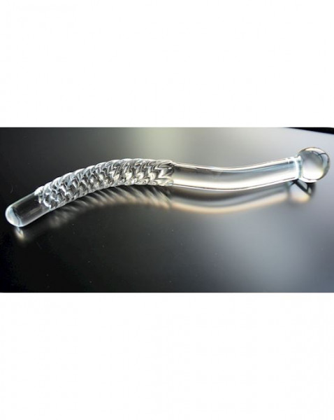 Serptine Glass Dildo - Clear - 11.3 Inch