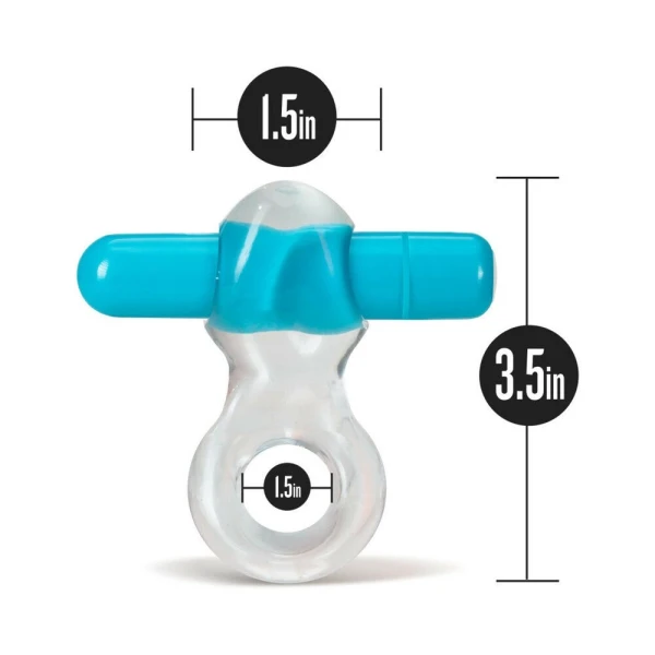 Play With Me - Delight Vibrating C-ring - Blue