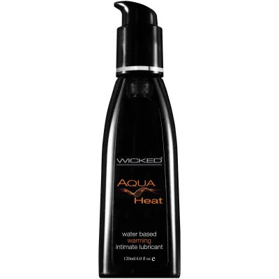 Wicked Aqua Heat Water Based Warming Lubricant 4 0 Oz